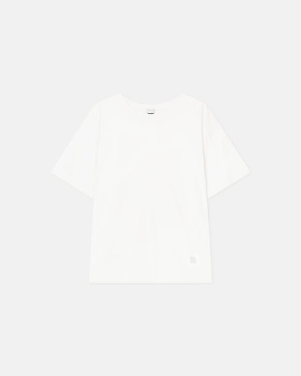 nanushka Wren - Embroidered Cotton-Jersey T-Shirt - Off White