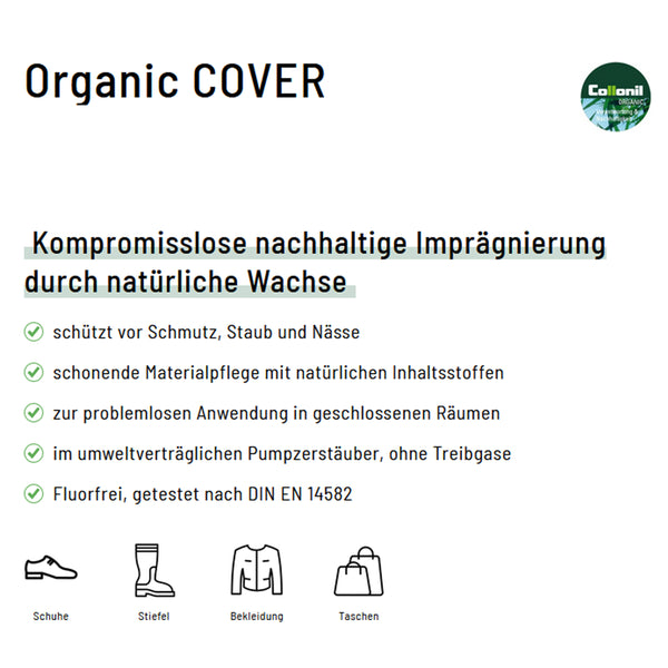 Nat 2 Coilex Collonil Organic Cover Spray 200 Ml Vegan