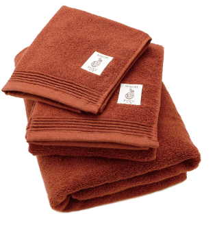 Nat 2 Fukuroya Thies 1856 ® X Fukuroya Nokori Fuku Face Towel Craft Beer Dyed Brown M