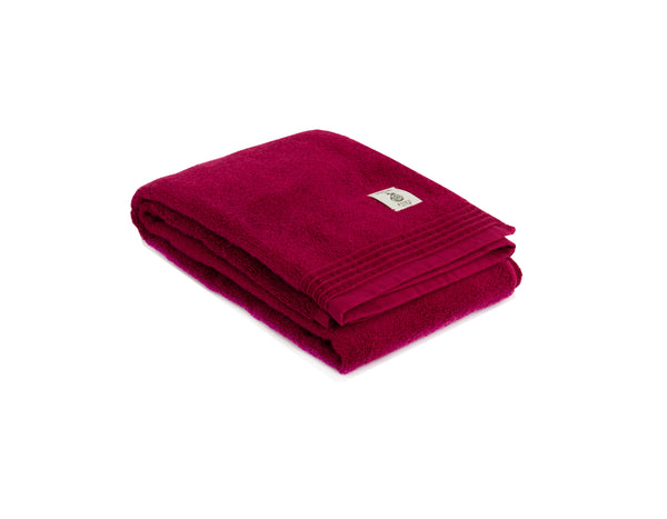 nat 2 Fukuroya thies 1856 ® x Fukuroya Nokori Fuku Face Towel Red Wine dyed bordeaux M