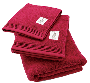 Nat 2 Fukuroya Thies 1856 ® X Fukuroya Nokori Fuku Hand Towel Red Wine Dyed Bordeaux S