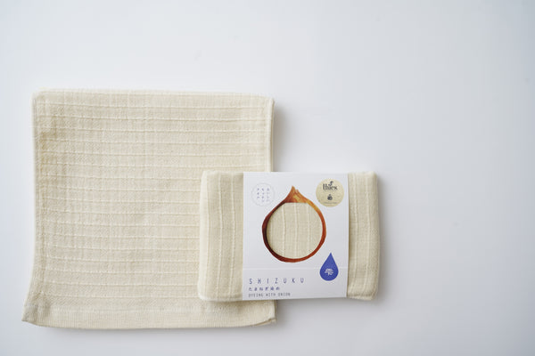 Nat 2 Fukuroya Thies 1856 ® X Fukuroya Shizuku Kitchen Towel Natural Dyed White Onion