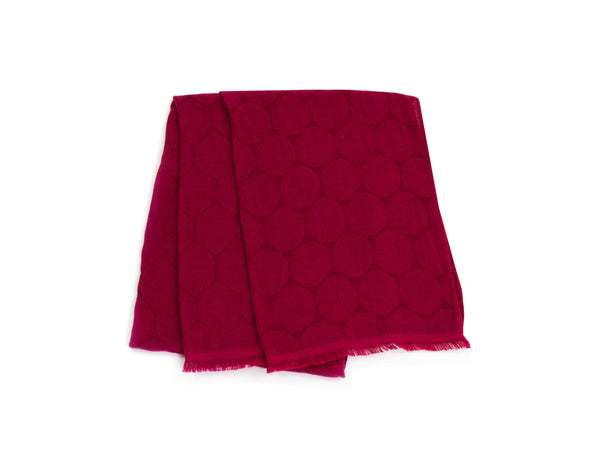 Nat 2 Fukuroya Thies 1856 ® X Fukuroya Shizuku Stole Red Wine Dyed Bordeaux
