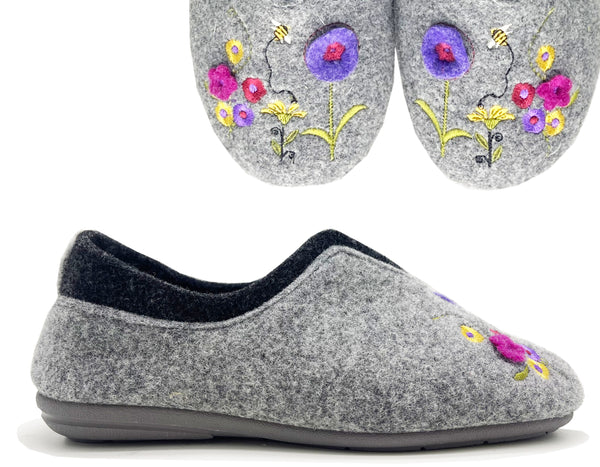 nat 2 MayBe MayBe ® Flowers & Bees Booty vegan light grey