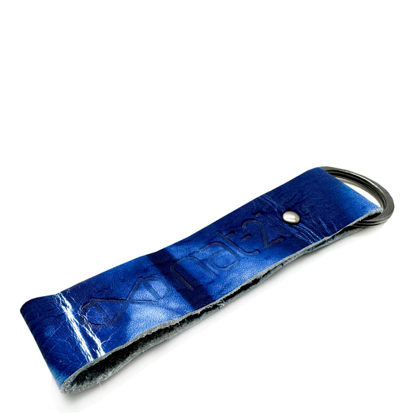 nat 2 nat-2 nat-2™ Leather Keychain indigo