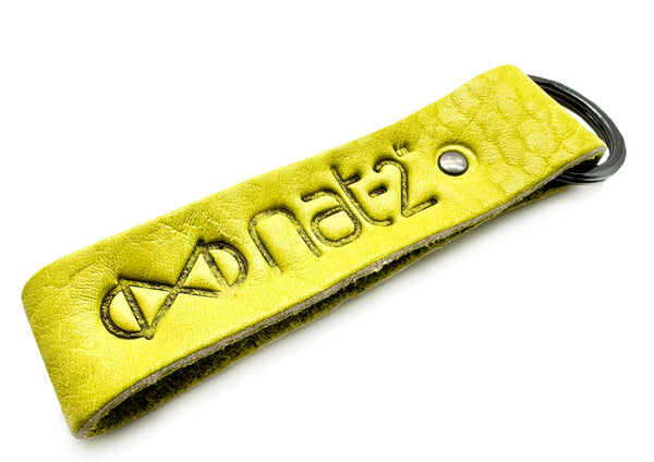 nat 2 nat-2 nat-2™ Leather Keychain matcha