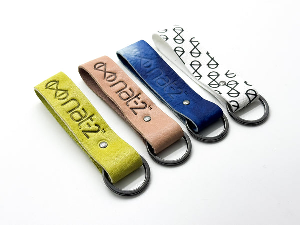 Nat 2 Nat-2 Nat-2™ Leather Keychain Red Wine