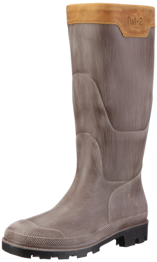 Nat 2 Nat-2 Nat-2™ Rugged Prime Bully Grey Brown | 100% Waterproof Rainboots