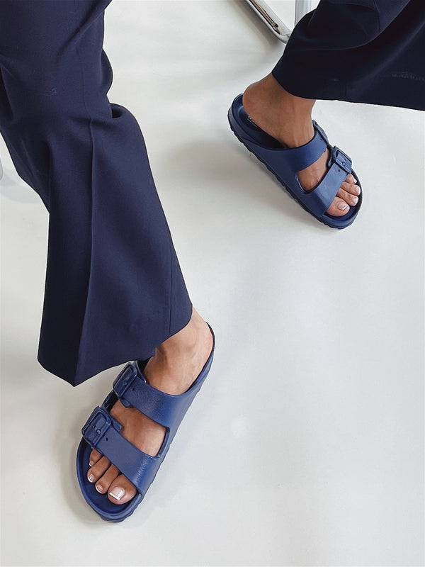 Nat 2 Thies Thies 1856 ® Ecofoam Sandal Vegan Navy