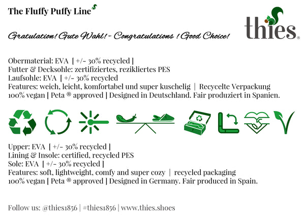 Nat 2 Thies Thies 1856 ® Fluffy Puffy Clog Cream