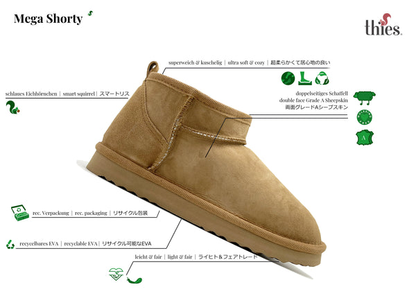 Nat 2 Thies Thies 1856 ® Mega Shorty Cashew