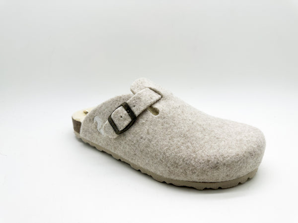 Nat 2 Thies Thies 1856 ® Recycled Wool Clog Beige