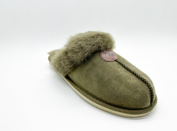 Nat 2 Thies Thies 1856 ® Sheepskin Slipper Olive