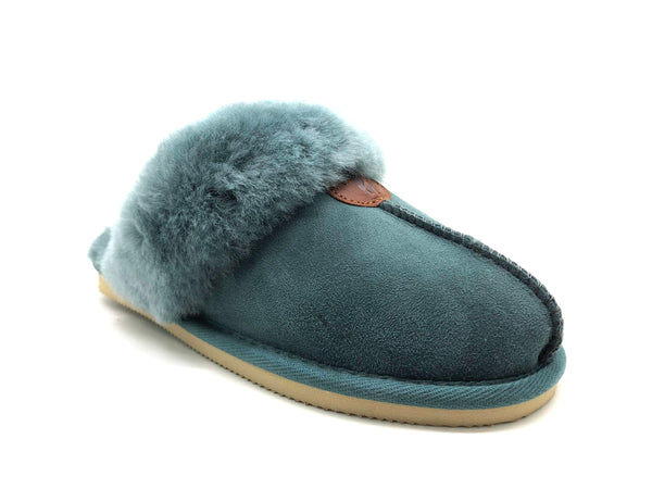 Nat 2 Thies Thies 1856 ® Sheepskin Slipper Petrol