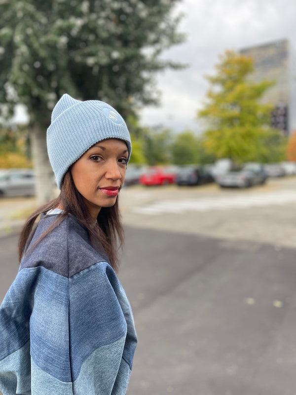 Nat 2 Thies Thies Eco Wool Beanie Blue Fog