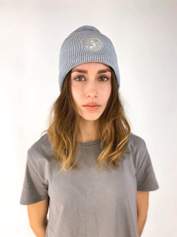 nat 2 thies thies vegan Recycled Beanie light grey