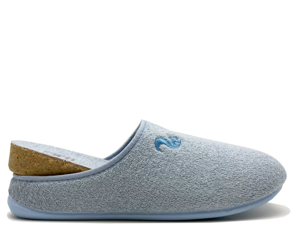 Nat 2 Thies Thies 1856 ® Bamboo Slipper Vegan Indigo Light Blue
