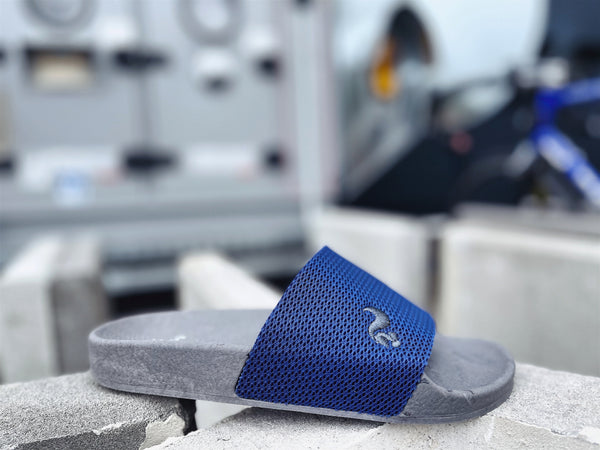 Nat 2 Thies Thies 1856 ® Eco Beach Slide Vegan Blue Grey