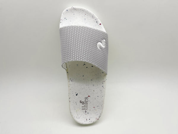 Nat 2 Thies Thies 1856 ® Eco Beach Slide Vegan Grey White