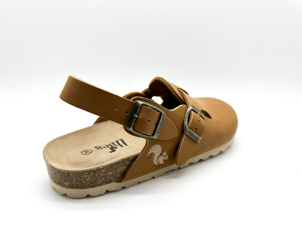 Nat 2 Thies Thies 1856 ® Eco Bio Backstrap Clog Vegan Caramel