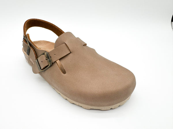 Nat 2 Thies Thies 1856 ® Eco Bio Backstrap Clog Vegan Elephant Grey
