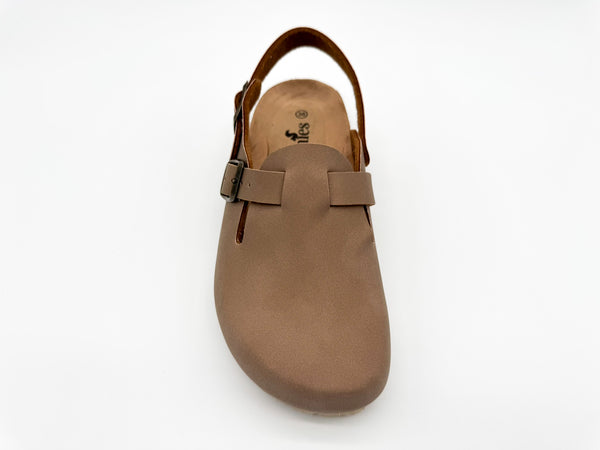 Nat 2 Thies Thies 1856 ® Eco Bio Backstrap Clog Vegan Elephant Grey