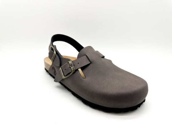 Nat 2 Thies Thies 1856 ® Eco Bio Backstrap Clog Vegan Mocca