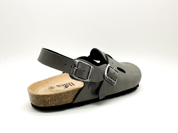 Nat 2 Thies Thies 1856 ® Eco Bio Backstrap Clog Vegan Stonehenge