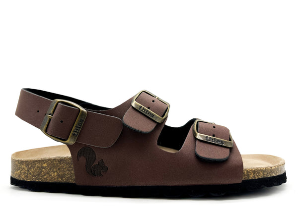 nat 2 thies thies 1856 ® Eco Bio Backstrap Sandal vegan chocolate