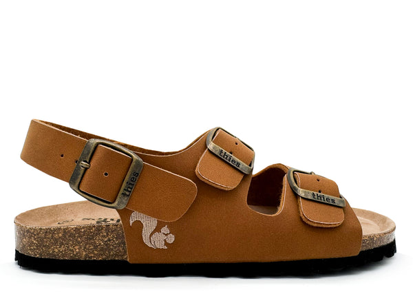 nat 2 thies thies 1856 ® Eco Bio Backstrap Sandal vegan caramel
