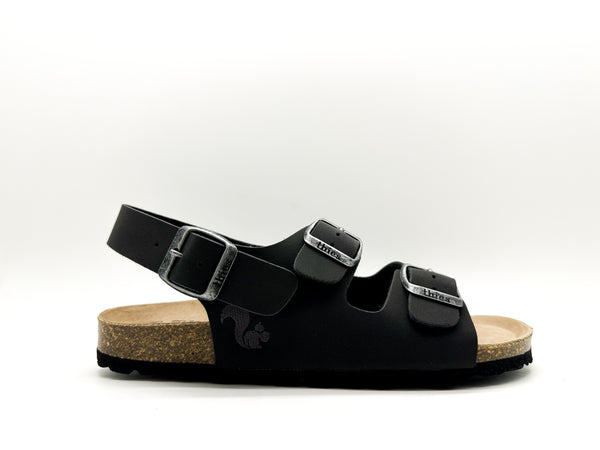 Nat 2 Thies Thies 1856 ® Eco Bio Backstrap Sandal Vegan Obsidian Grey