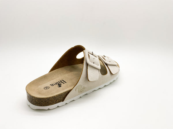 Nat 2 Thies Thies 1856 ® Eco Bio Covered Sandal Vegan Cream