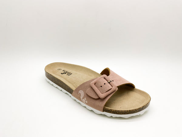 Nat 2 Thies Thies 1856 ® Eco Bio Covered Strap Sandal Vegan Light Pink