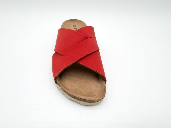 Nat 2 Thies Thies 1856 ® Eco Bio Cross Sandal Vegan Coral
