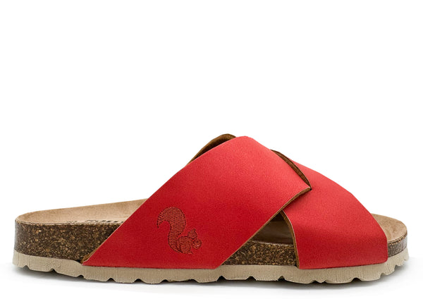 nat 2 thies thies 1856 ® Eco Bio Cross Sandal vegan coral