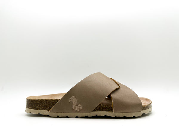 Nat 2 Thies Thies 1856 ® Eco Bio Cross Sandal Vegan Elephant Grey