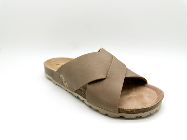 Nat 2 Thies Thies 1856 ® Eco Bio Cross Sandal Vegan Elephant Grey