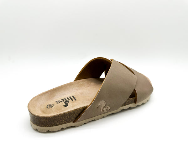 Nat 2 Thies Thies 1856 ® Eco Bio Cross Sandal Vegan Elephant Grey