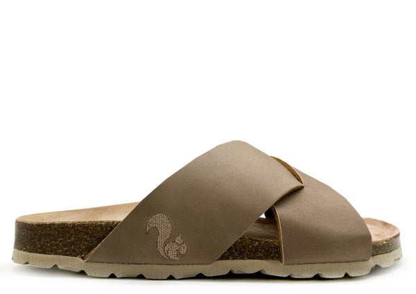 nat 2 thies thies 1856 ® Eco Bio Cross Sandal vegan elephant grey