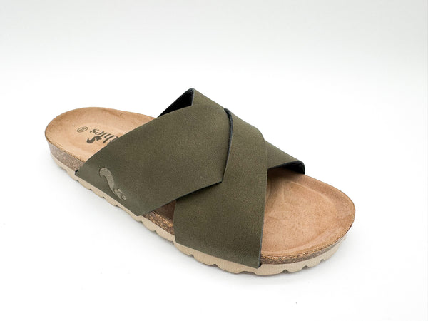 Nat 2 Thies Thies 1856 ® Eco Bio Cross Sandal Vegan Seaweed