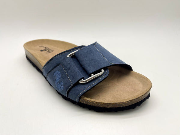 Nat 2 Thies Thies 1856 ® Eco Bio Hug Sandal Vegan Navy