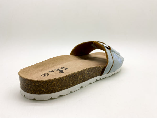 Nat 2 Thies Thies 1856 ® Eco Bio Hug Sandal Vegan Sky