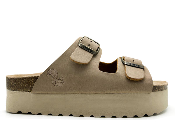 nat 2 thies thies 1856 ® Eco Bio Plateau Sandal vegan creme