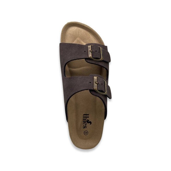 Nat 2 Thies Thies 1856 ® Eco Bio Sandal Vegan Dark Brown