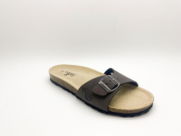 Nat 2 Thies Thies 1856 ® Eco Bio Strap Sandal Vegan Charcoal