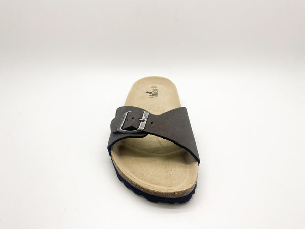 Nat 2 Thies Thies 1856 ® Eco Bio Strap Sandal Vegan Charcoal