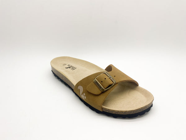 Nat 2 Thies Thies 1856 ® Eco Bio Strap Sandal Vegan Cognac