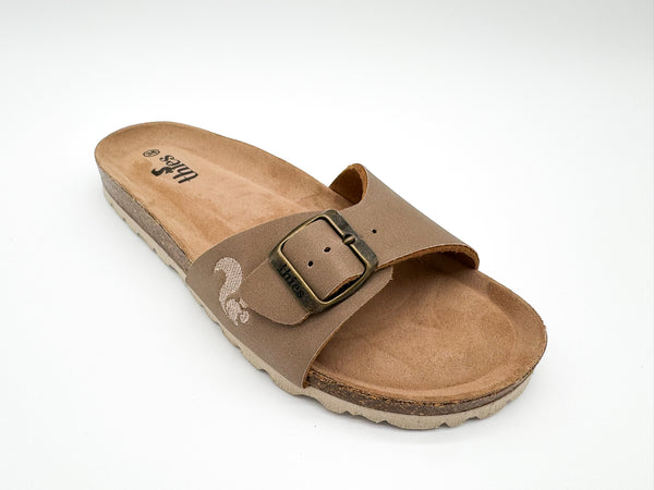 Nat 2 Thies Thies 1856 ® Eco Bio Strap Sandal Vegan Elephant Grey