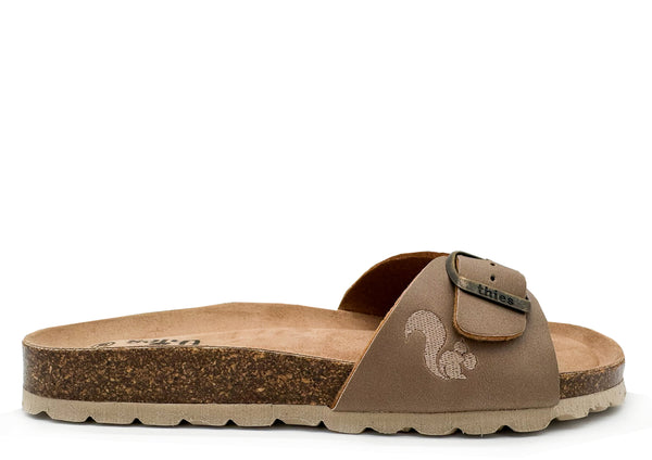 nat 2 thies thies 1856 ® Eco Bio Strap Sandal vegan elephant grey