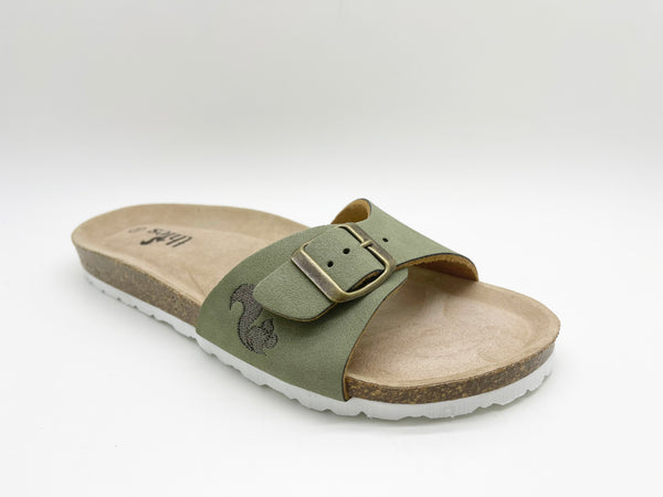 Nat 2 Thies Thies 1856 ® Eco Bio Strap Sandal Vegan Emerald